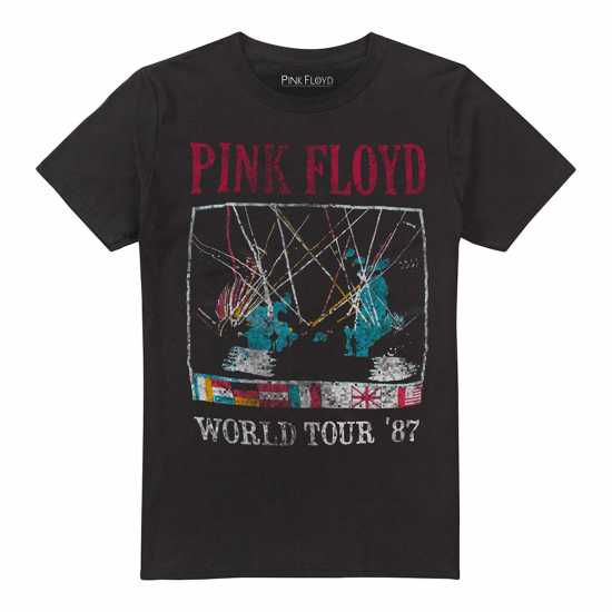 Pink Floyd Tour T-Shirt Черно Мъжки ризи