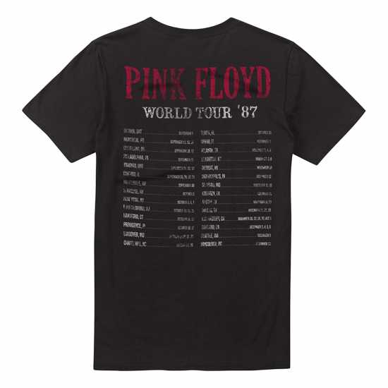 Pink Floyd Tour T-Shirt Черно Мъжки ризи