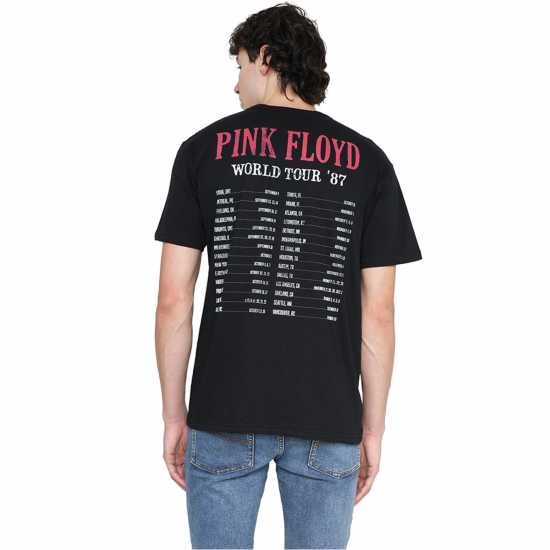 Pink Floyd Tour T-Shirt Черно Мъжки ризи