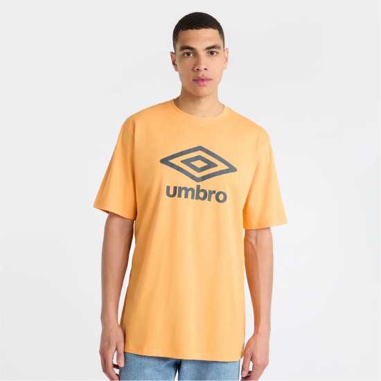 Umbro Тениска С Лого Core Logo Tee Sn99 Оранжево/Синьо Мъжко облекло за едри хора