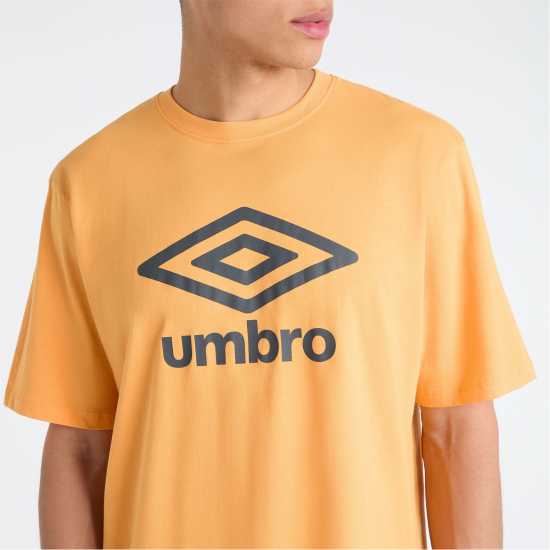 Umbro Тениска С Лого Core Logo Tee Sn99 Оранжево/Синьо Мъжко облекло за едри хора