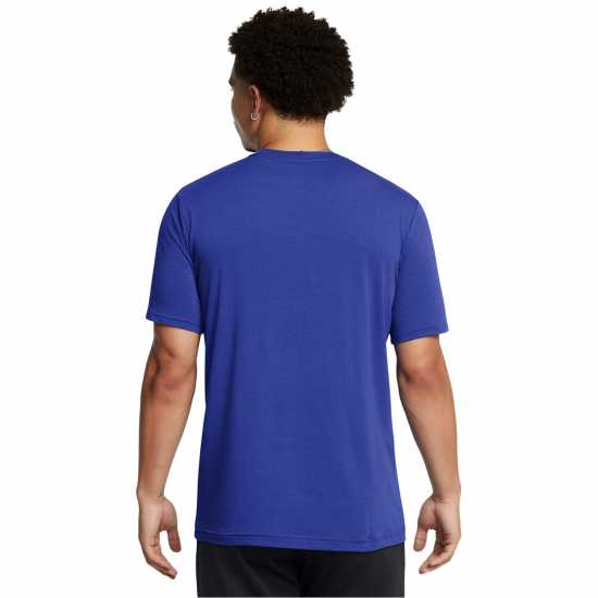 Under Armour Мъжка Риза Curry Logo Trend T-Shirt Mens Синьо/Бяло/Жълто 