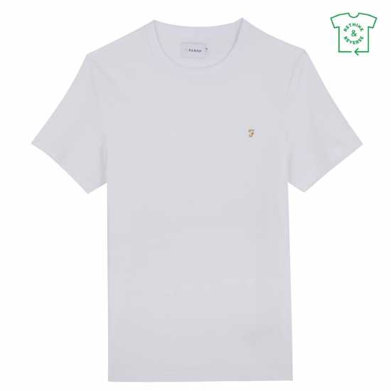 Farah Farah Danny Reg Tee Sn99 Бяло Мъжки ризи