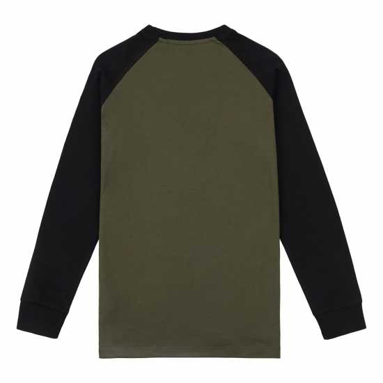 Jack Wills Raglan Ls Tee Jn99 Гроздови лист Детски тениски и фланелки