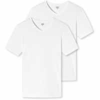 Uncover By Schiesser 2-Pack V-Neck T-Shirt Бяло Мъжки ризи