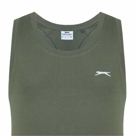 Slazenger Мъжки Спортен Потник Muscle Vest Mens Khaki Мъжко облекло за едри хора