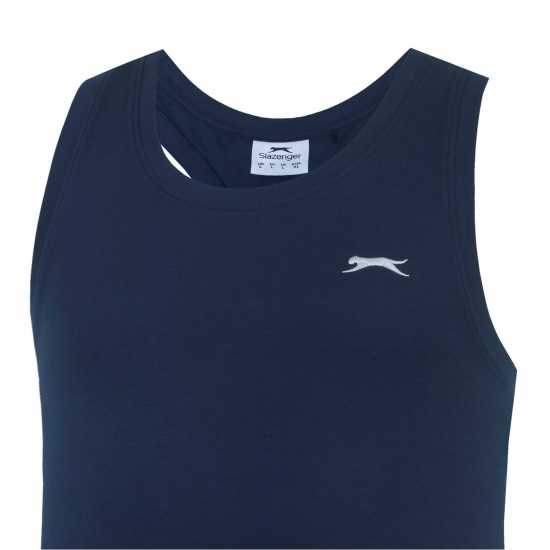 Slazenger Мъжки Спортен Потник Muscle Vest Mens Морска синьо Мъжко облекло за едри хора