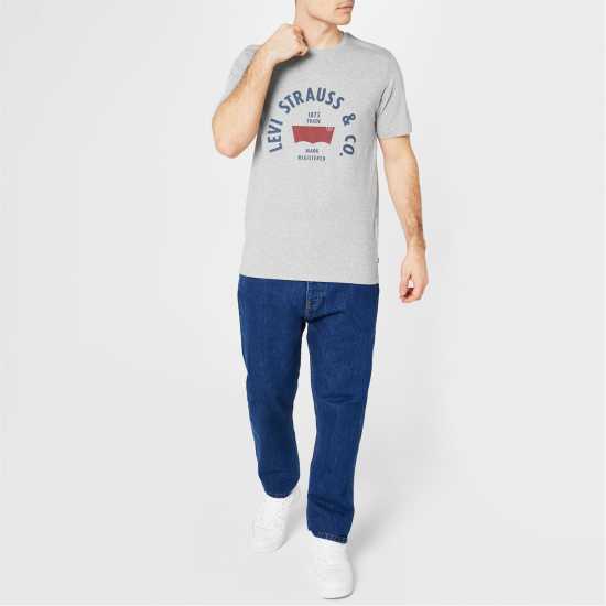 Levis Varsity Circle T-Shirt Сиво 1873 Tshirts under 20