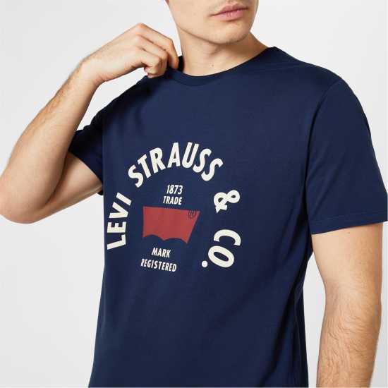 Levis Varsity Circle T-Shirt Синьо 1873 Tshirts under 20