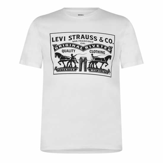 Levis Varsity Circle T-Shirt Бяло 2 Кон Tshirts under 20