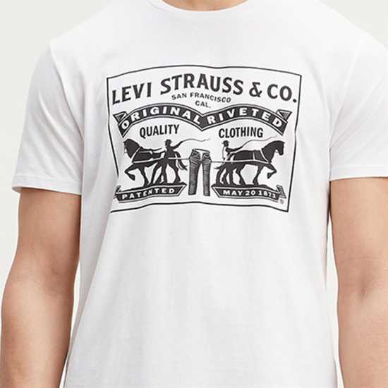 Levis Varsity Circle T-Shirt Бяло 2 Кон Tshirts under 20