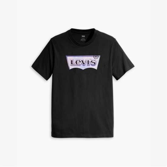 Levis Varsity Circle T-Shirt Черно голямо BW Tshirts under 20