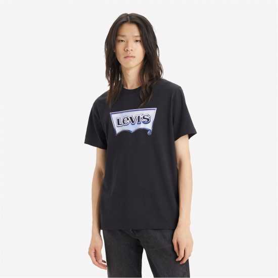 Levis Varsity Circle T-Shirt Черно голямо BW Tshirts under 20