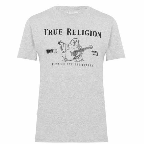 True Religion Тениска Buddha T Shirt Сиво Tshirts under 20