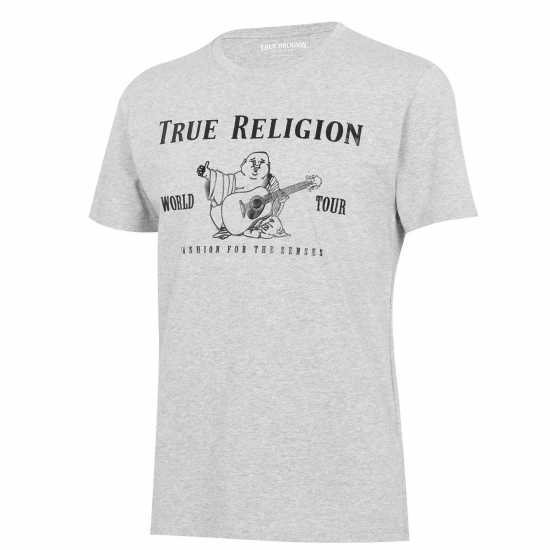 True Religion Тениска Buddha T Shirt Сиво Tshirts under 20