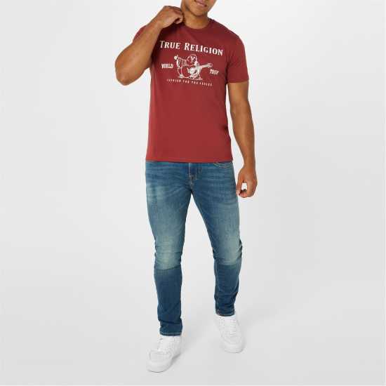 True Religion Тениска Buddha T Shirt Крава кожа Tshirts under 20