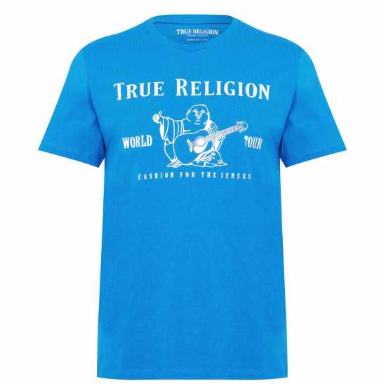 True Religion Тениска Buddha T Shirt Сапфир Tshirts under 20