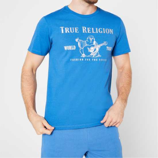 True Religion Тениска Buddha T Shirt Сапфир Tshirts under 20