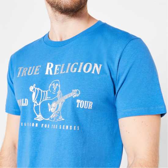 True Religion Тениска Buddha T Shirt Сапфир Tshirts under 20