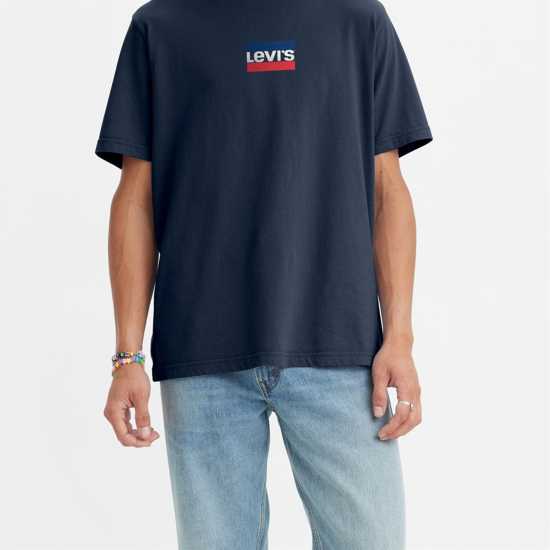 Levis Cactus Serif Logo T-Shirt Спортно Синьо Tshirts under 20