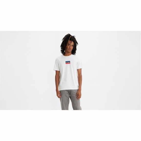 Levis Cactus Serif Logo T-Shirt Спортсур Бял Tshirts under 20