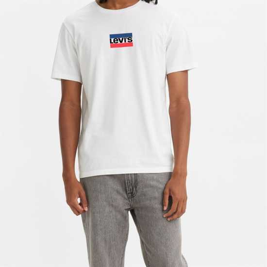 Levis Cactus Serif Logo T-Shirt Спортсур Бял Tshirts under 20