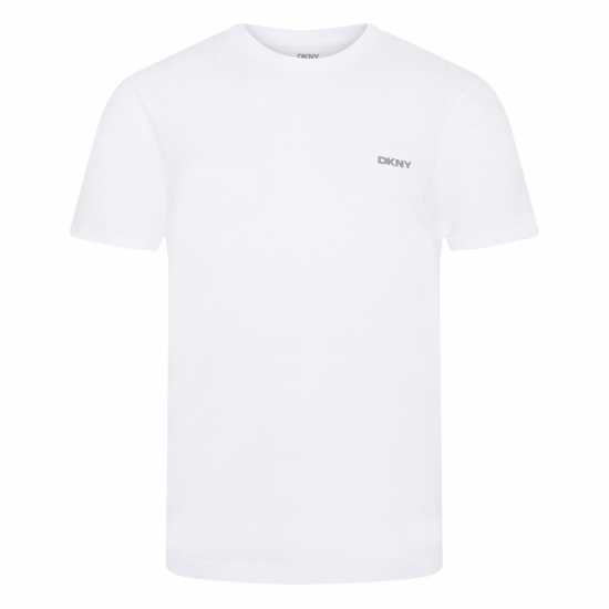 Dkny Мъжка Риза 3 Pack Short Sleeve T-Shirt Mens White 