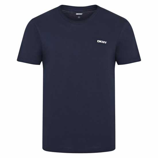 Dkny Мъжка Риза 3 Pack Short Sleeve T-Shirt Mens Черно/Бяло/Тъмносин 