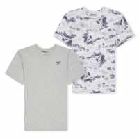 Reebok 2Pk Td Set Jn99 Светло сиво мех Детски тениски и фланелки