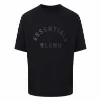 Blank Essentials Arch Hd Print T-Shirt Черно Мъжки ризи