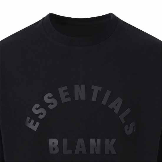 Blank Essentials Arch Hd Print T-Shirt Черно Мъжки ризи