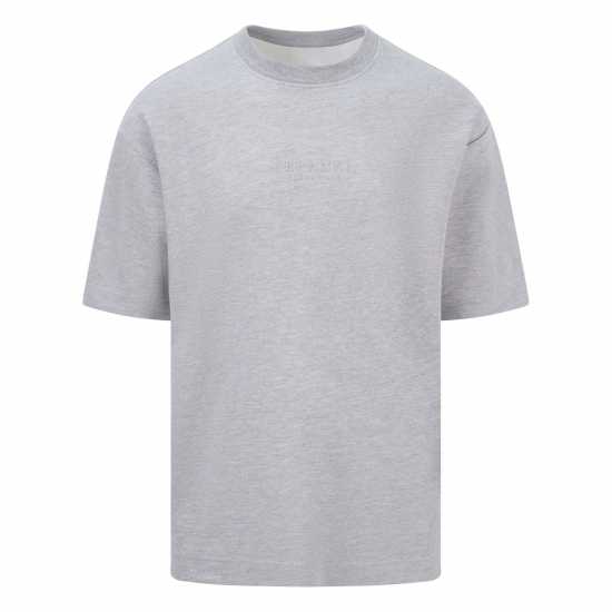 Blank Essentials Tonal Puff Print T-Shirt Сиво марле Мъжки ризи