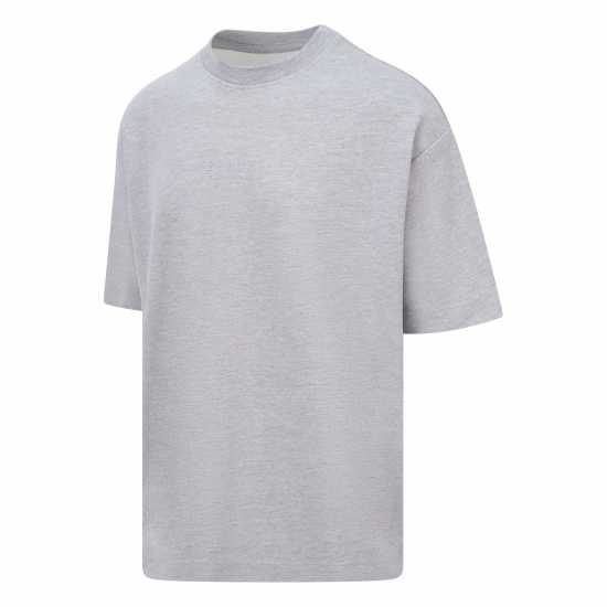 Blank Essentials Tonal Puff Print T-Shirt Сиво марле Мъжки ризи