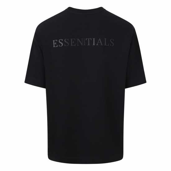 Blank Essentials Tonal Puff Print T-Shirt Черно Мъжки ризи