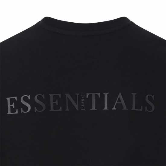 Blank Essentials Tonal Puff Print T-Shirt Черно Мъжки ризи