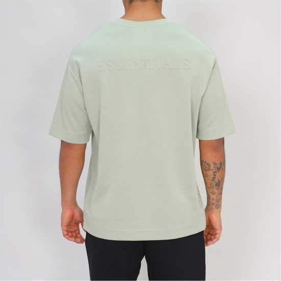 Blank Essentials Tonal Puff Print T-Shirt Шафран Мъжки ризи