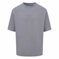 Blank Essentials Tonal Puff Print T-Shirt Бурята сиво Мъжки ризи