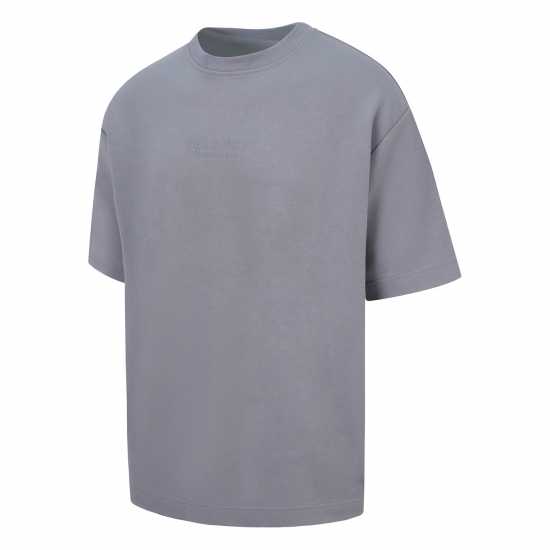 Blank Essentials Tonal Puff Print T-Shirt Бурята сиво Мъжки ризи