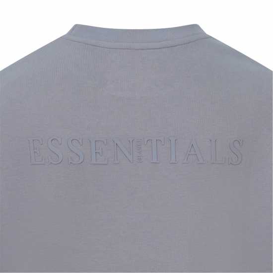 Blank Essentials Tonal Puff Print T-Shirt Бурята сиво Мъжки ризи