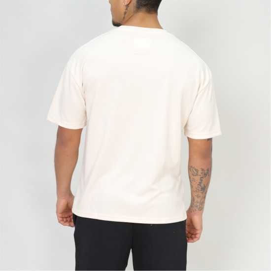 Blank Essentials Silicone Patch Core T-Shirt Лятна пясък Мъжки ризи