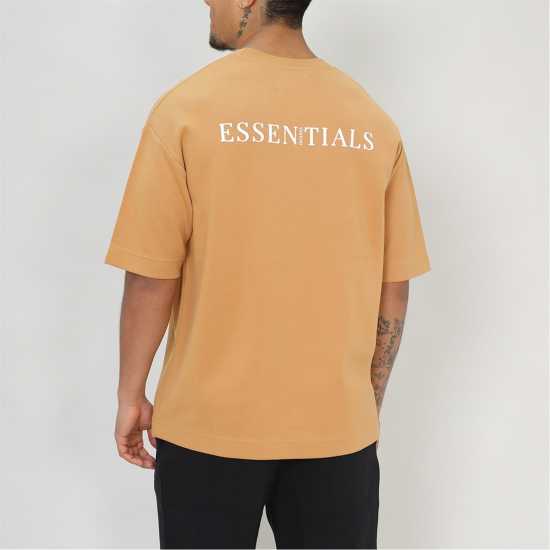 Blank Essentials Contrast Puff Print T-Shirt Вълна Мъжки ризи