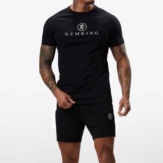 Gym King Pro Jersey Tee Черно Мъжки ризи