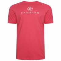 Gym King Pro Jersey Tee Корал Мъжки ризи