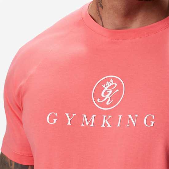 Gym King Pro Jersey Tee Корал Мъжки ризи