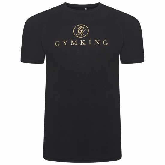 Gym King Pro Jersey Tee Черно/Злато 