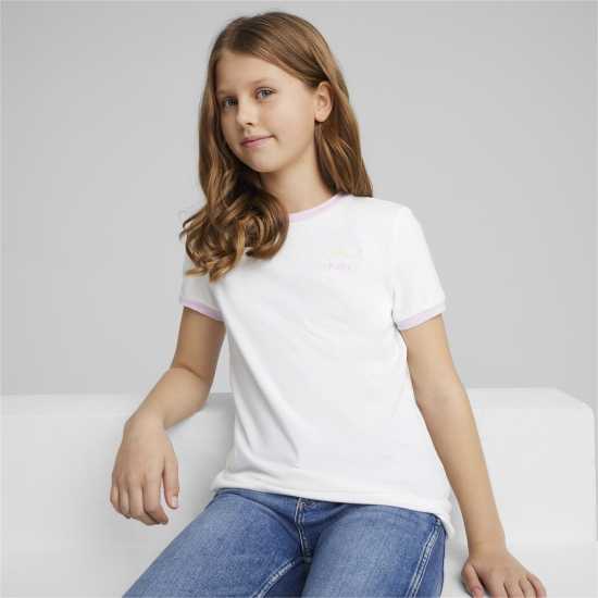 Puma Тениска С Лого Classics Match Point Logo Tee G T-Shirt Girls  Детски тениски и фланелки