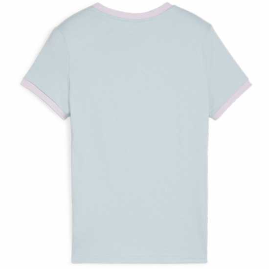 Puma Тениска С Лого Classics Match Point Logo Tee G T-Shirt Girls Синьо-Тюркоаз 