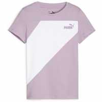 Puma Power Tee G T-Shirt Girls Гроздово мъглене Детски тениски и фланелки