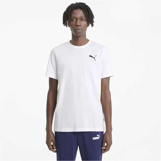 Puma Мъжка Риза Ess Small Logo Tee T-Shirt Mens Пума Бяло 