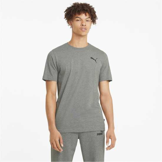 Puma Мъжка Риза Ess Small Logo Tee T-Shirt Mens Мед Гри Хеа 